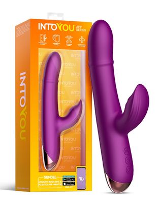 IY Sendel Rabbit Vibrator met kralenring en app Paars