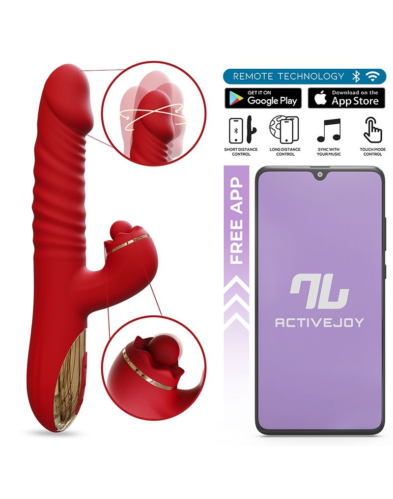 Y Ascen Rabbit Vibrator Stuwende en zwaaiende vibrator met app