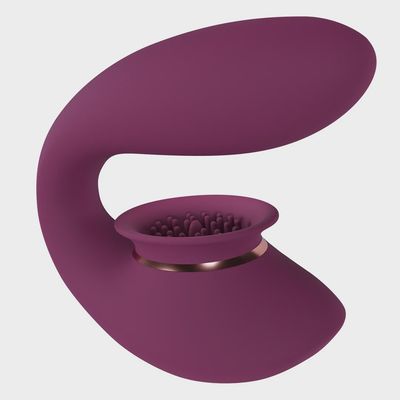 Twitch 3 Rechargeable Vibrator and Suction Burgundy