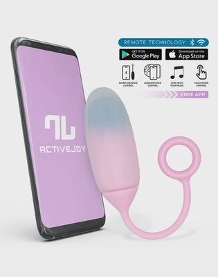 IY Vibrerend Ei met App. Roze/Blauw