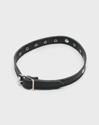 Halsband 1.5 cm. breed, versierd met studs