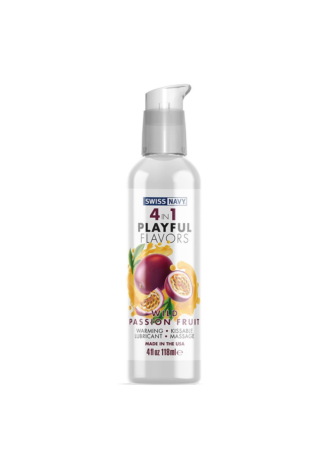 4 In 1 Lubricant with Wild Passion Fruit Flavor 118 ml