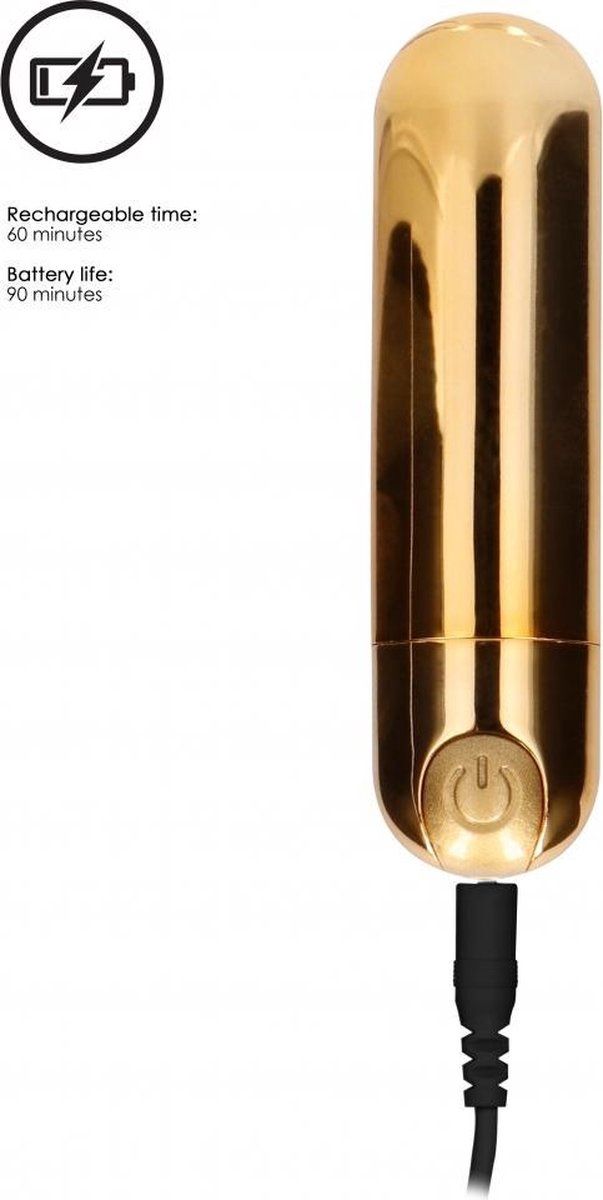 10 Speed Rechargeable Bullet - Gold