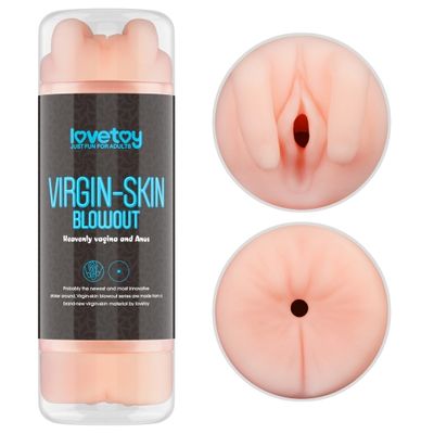 LoveToy - Virgin-Skin Blowout Double Side Stroker - Vagina and Anus