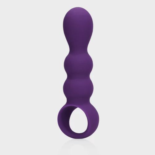 Druppelvormige Anaal Vibrator Helder Paars
