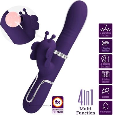 MULTIFUNCTION RABBIT VIBRATOR 4 IN 1 BUTTERFLY