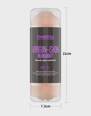 Virgin-Skin Blowout Double Side Stroker Vagina and Mouth