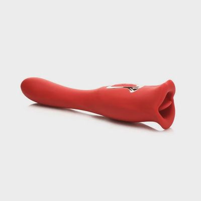 Kiss and Tell Pro  Dual Ended Kissing Vibrator  Red