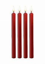 Teasing Wax Candles  4 Pieces  Large - Red
