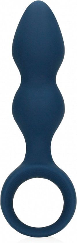 Teardrop Shaped Anal Plug  Medium  Baltic Blue