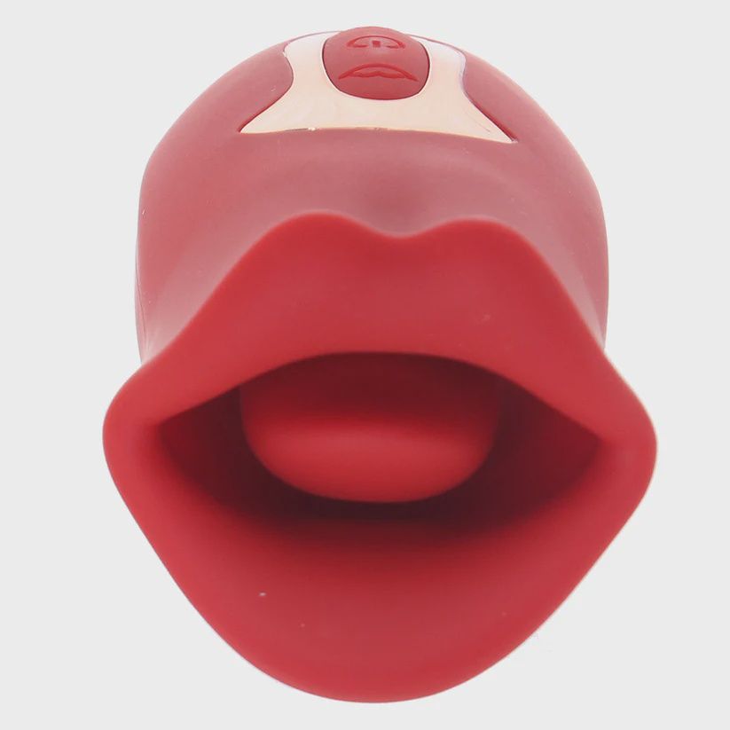 Kiss and Tell - Siliconen zoenende en vibrerende clitorisstimulator rood