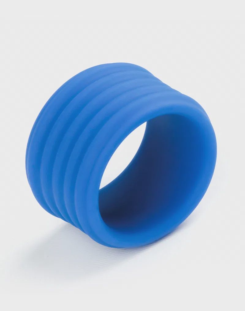 LoveToy  Pinnacle Pro  Deep Rib Grip Ring  Blauw