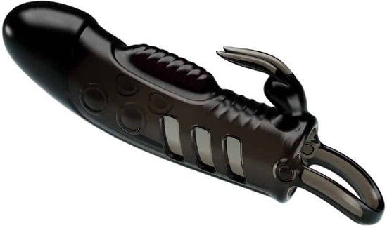 Pretty Love Sloane Penis Sleeve Rabbit Black
