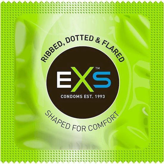 EXS 3 in 1  Ribbed Dotted and Flared Condoms