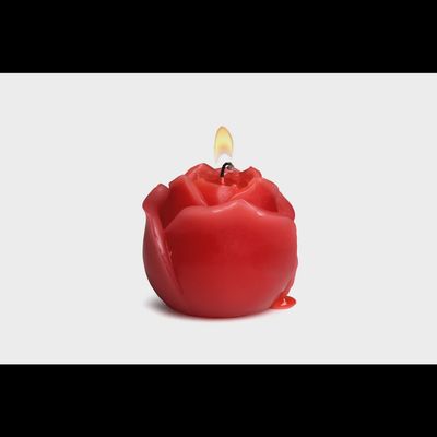 Flaming Rose - Drip Candle