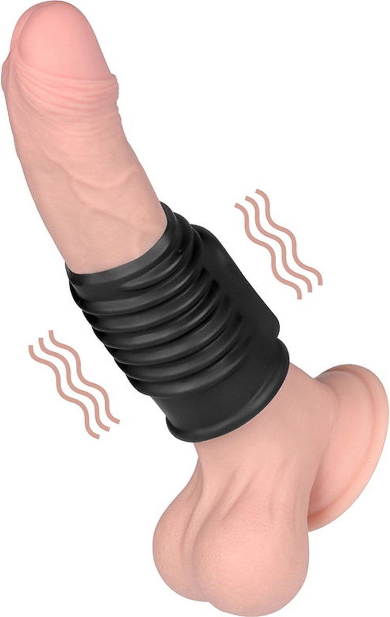 LoveToy  Spiral Knights Ring  Vibrerende Penis Sleeve (Ø 3,7 cm)