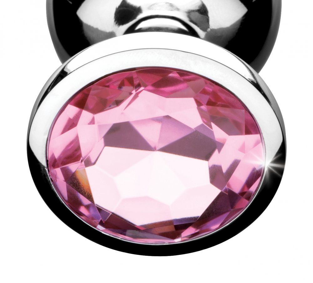 Pink Gem  Butt Plug - Large