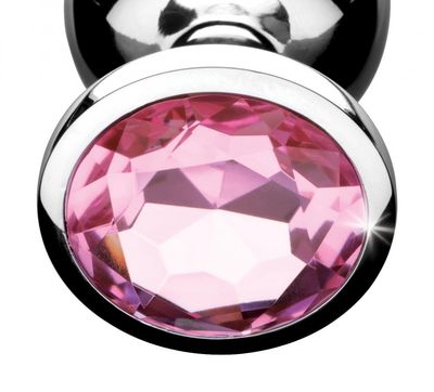 Pink Gem  Butt Plug - Large