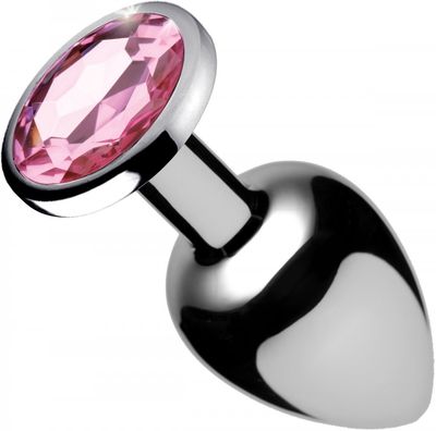 Pink Gem  Butt Plug - Large
