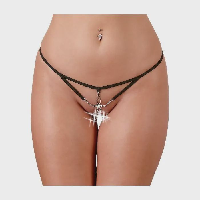 String strass slip pearl