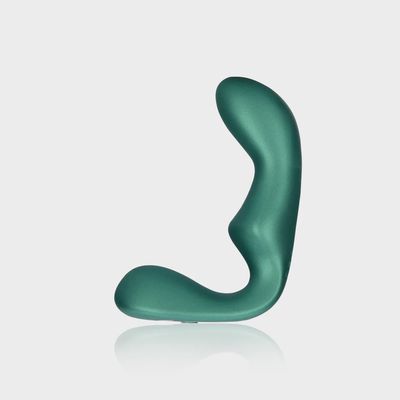 Puntige vibrerende prostaatstimulator met afstandsbediening - Metallic Groen