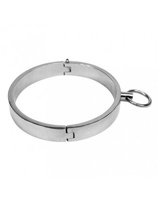 Bondage Play Slaven collar RVS met inbus schroef