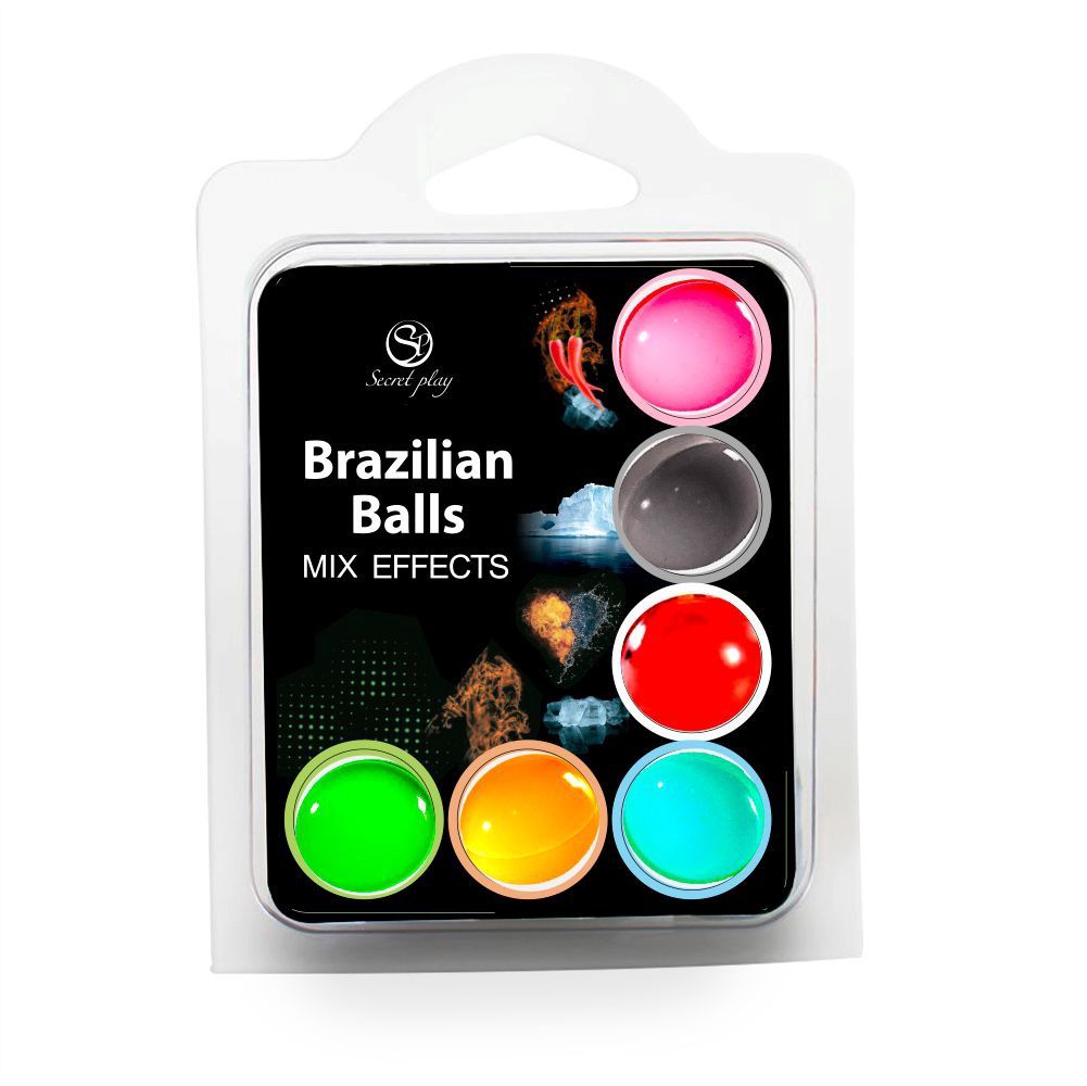 EFFECTEN MIX BRAZILIAANSE BALLETJES - PAK 6 STUKS