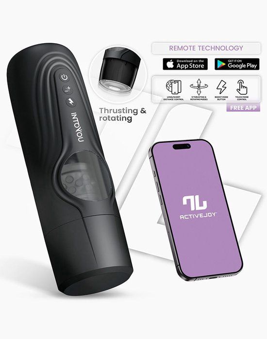 IY - Egor - Trusting &amp; Roterende Masturbator, App Bediend - Zwart