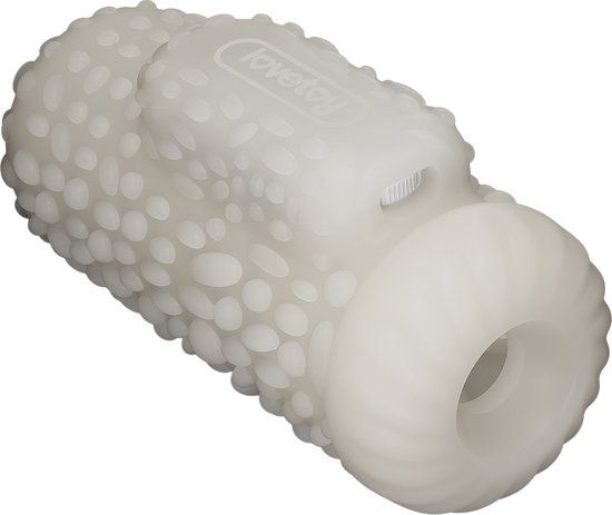 LoveToy - Knights Ring - Vibrerende Dual Purpose Sleeve - Drip - Wit