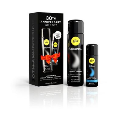 Pjur - 30Th Anniversary Gift Set - Original 100ml / Aqua 30ml