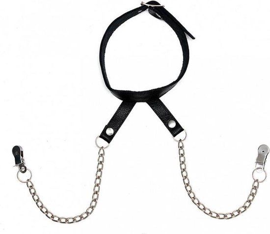 Rimba - Halsband met Tepelklemmen aan Ketting