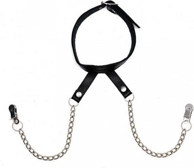 Rimba - Halsband met Tepelklemmen aan Ketting