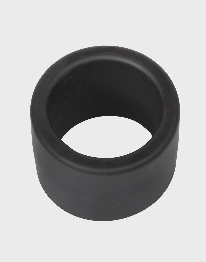 Rimba Bondage Play - Siliconen Balring - 40 mm - Zwart