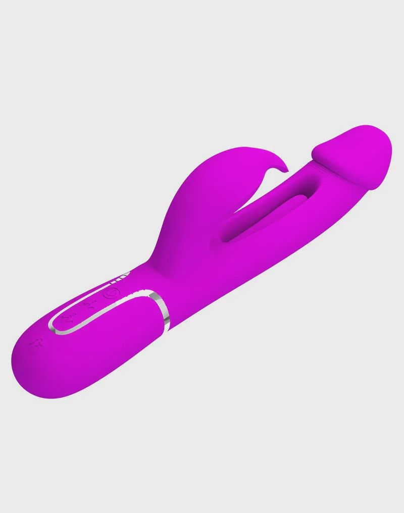 Pretty Love - Kampas - Rabbit Vibrator 3 in 1- Paars