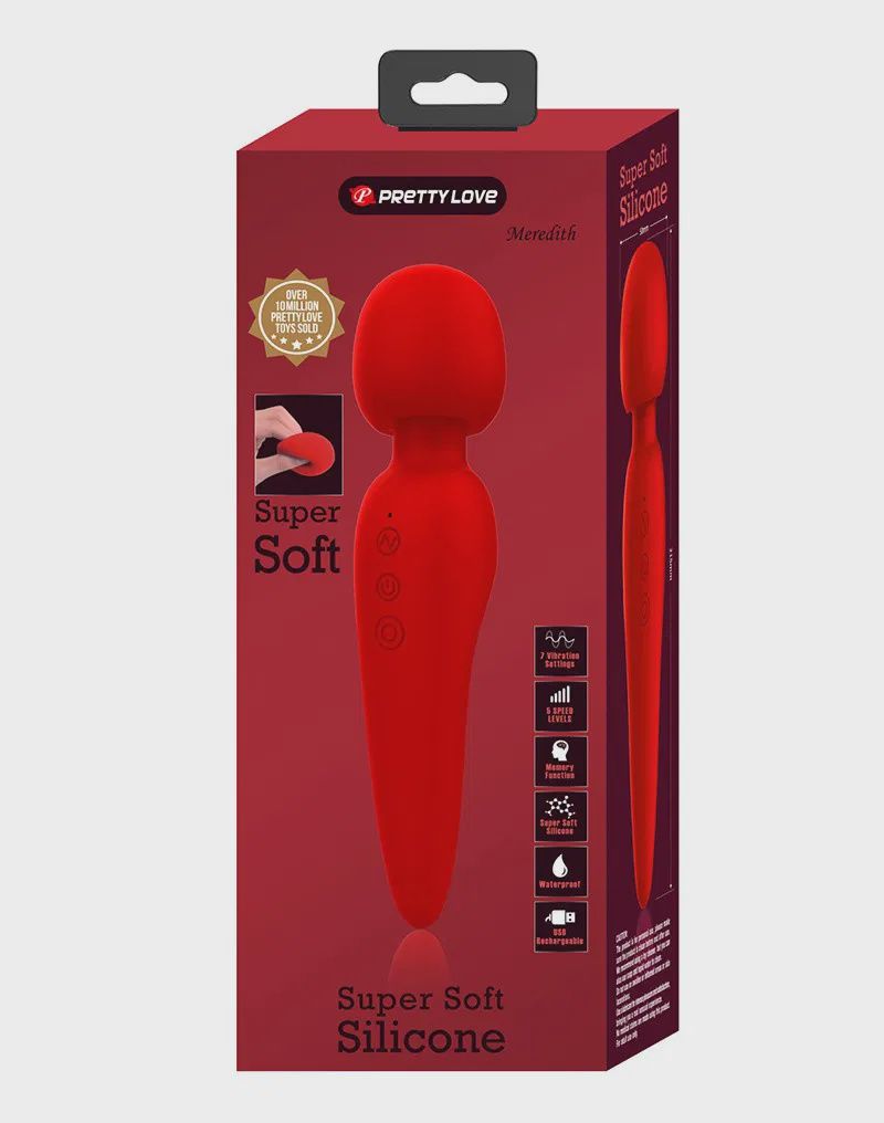 Pretty Love - Meredith - Wand Vibrator - Rood