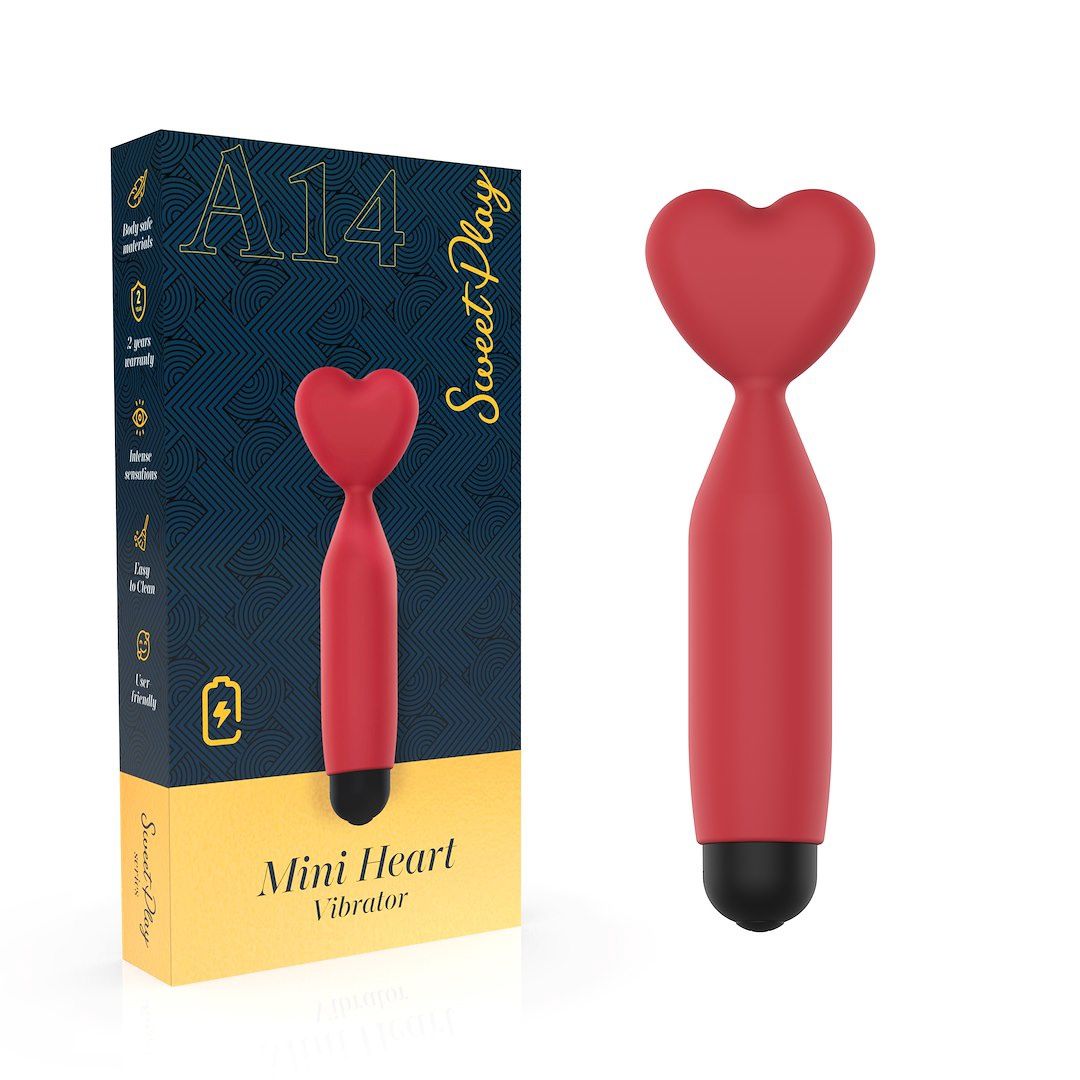 MINI VIBRATOR MET HARTVORMIGE PUNT EROSPACE SWEET PLAY A14