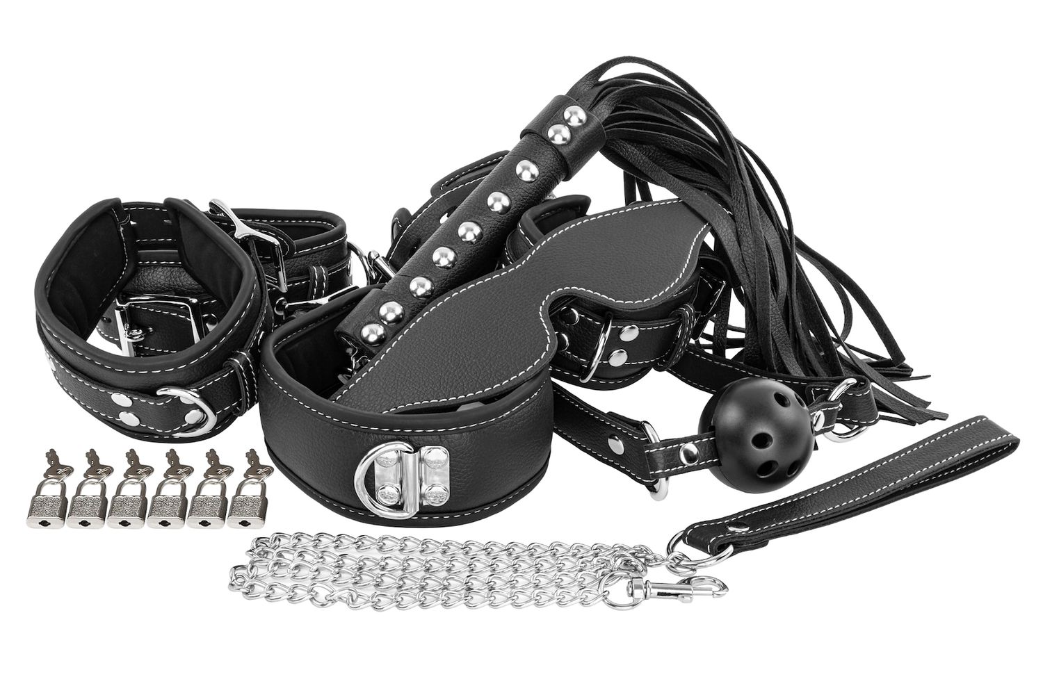 LUXURY BDSM SET WITH 7 PRODUCTS EROSPACE WILD PLAY C10