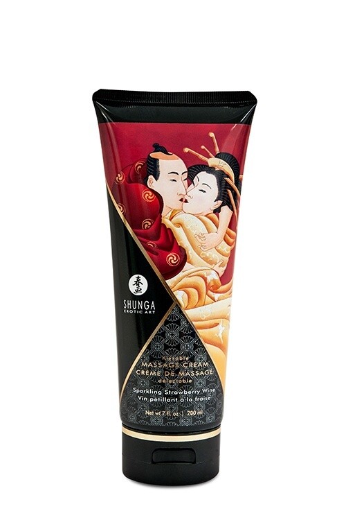 KISSABLE MASSAGE CR en EgraveME AARDBEIENWIJN