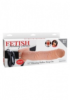 11" Vibrating Hollow StrapOn