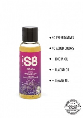 S8 Massage Oil 50ml Omani Lime  &amp; Spicy Ginger