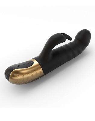 DORCEL FURIOUS RABBIT 2.0 THRUSTING EN ROTATING VIBRATOR ZWART