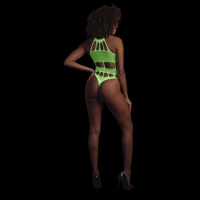 Body with Grecian Neckline - One Size - Neon Green