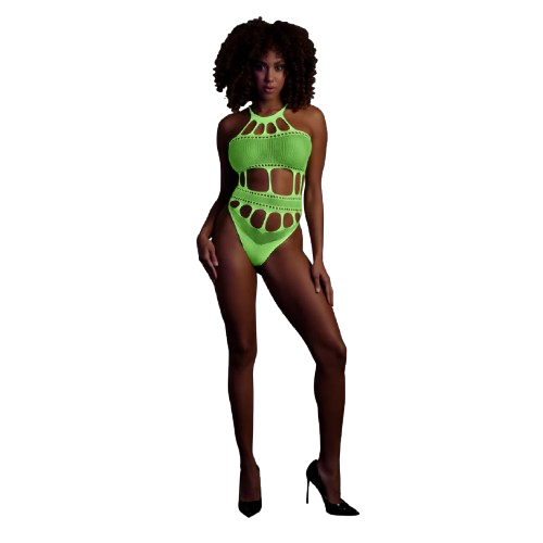 Body with Grecian Neckline - One Size - Neon Green
