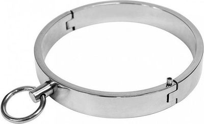 Bondage Play Slaven collar RVS met inbus schroef