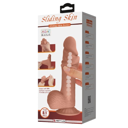 Sliding Skin Dildo 8,1"