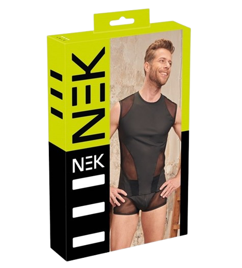 Nek Halftransparante Fetish Shirt