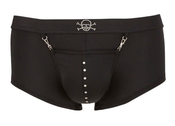 Svenjoyment Zwarte boxer met zakdetail