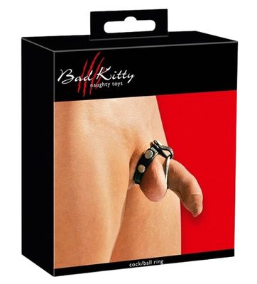 Bad Kitty PenisRing Met Leren Band