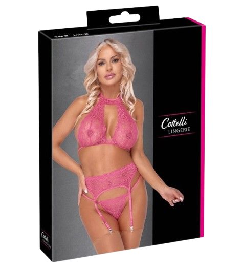 Cottelli SuspenderSet Roze