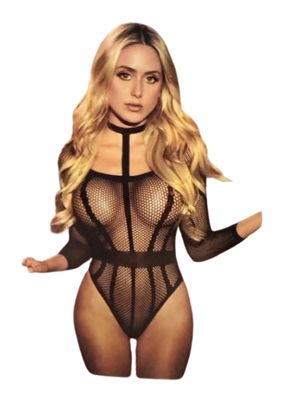 Vivi Dessous – Sensuele Fishnet Body met Choker Detail